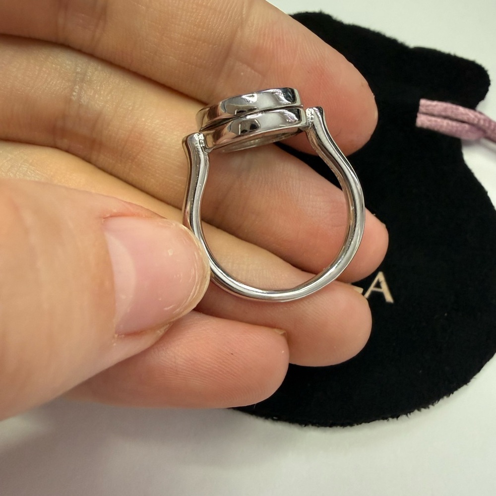 Pandora Silver Floating Locket Ring - image 6